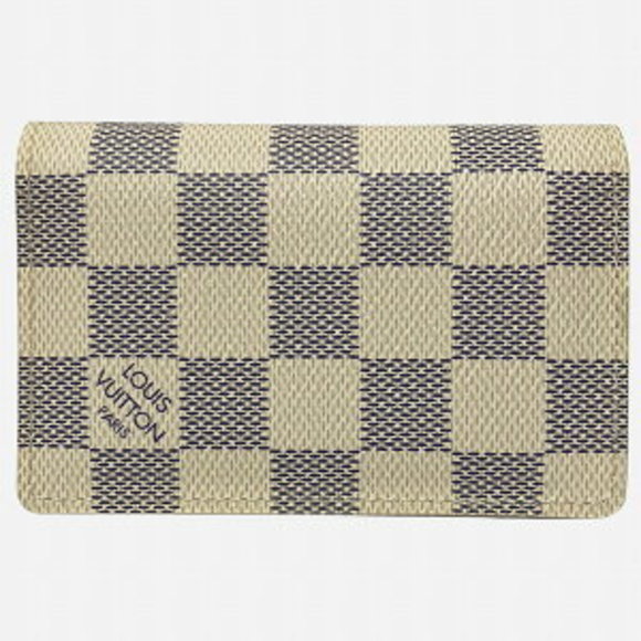 Louis Vuitton White Damier Pochette Case Organizer Azur - Picture 1 of 6